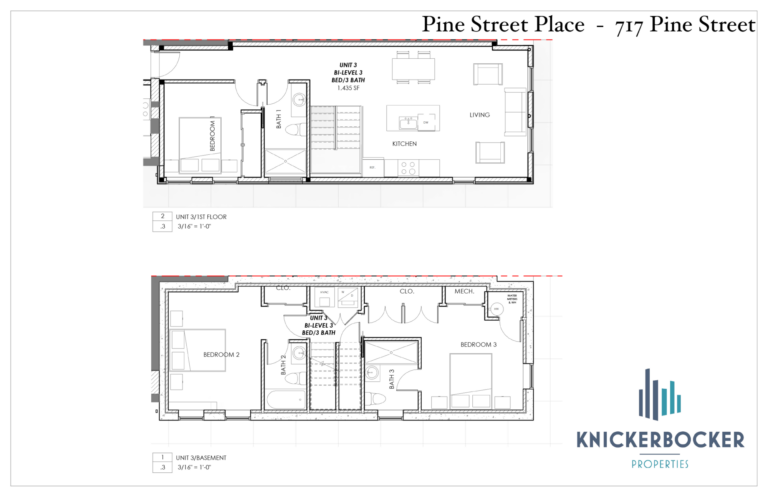 Pine Street Place Pine Street Place Unit 717 - Unit 3, Bi-Level 3-Bedroom / 3-Bathroom 