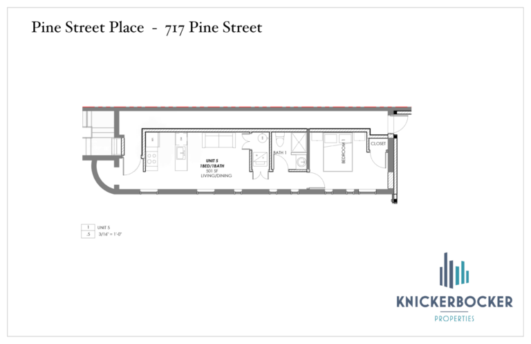 Pine Street Place Pine Street Place Unit 717 - Unit 5, 1-Bedroom 