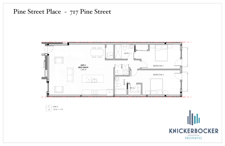 Pine Street Place Pine Street Place Unit 717 - Unit 6, 2-Bedroom / 2-Bathroom + Balcony 