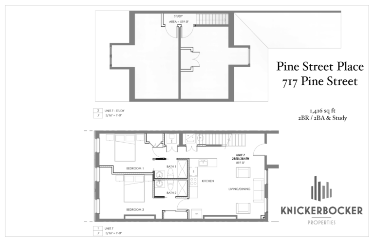 Pine Street Place Pine Street Place Unit 717 - Unit 7, 2-Bedroom / 2-Bathroom with Loft Space 